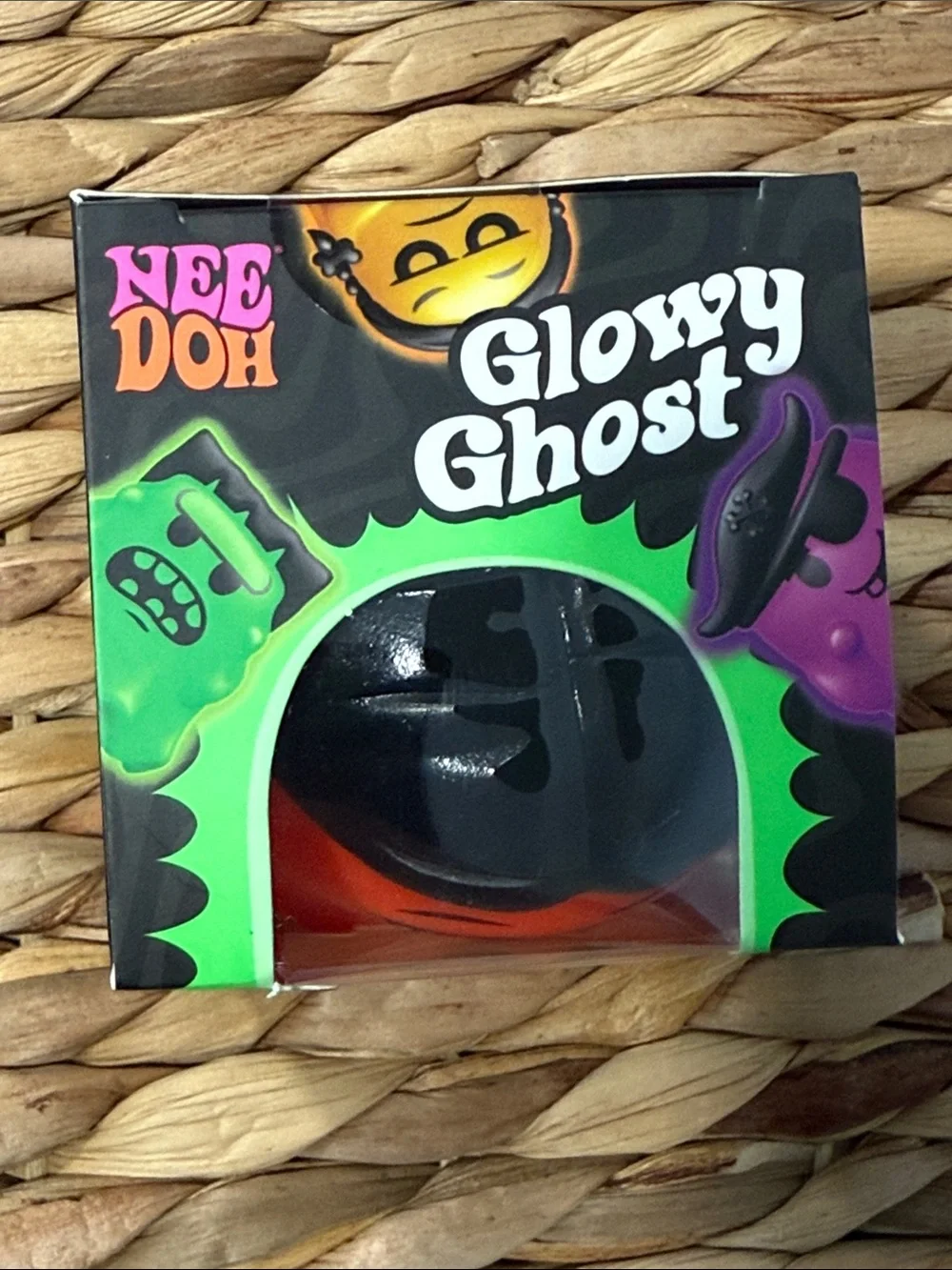 NeeDoh Glowy Ghost (removable hair), Jack-Glow-Lantern &Teenie Jack Glow Lantern